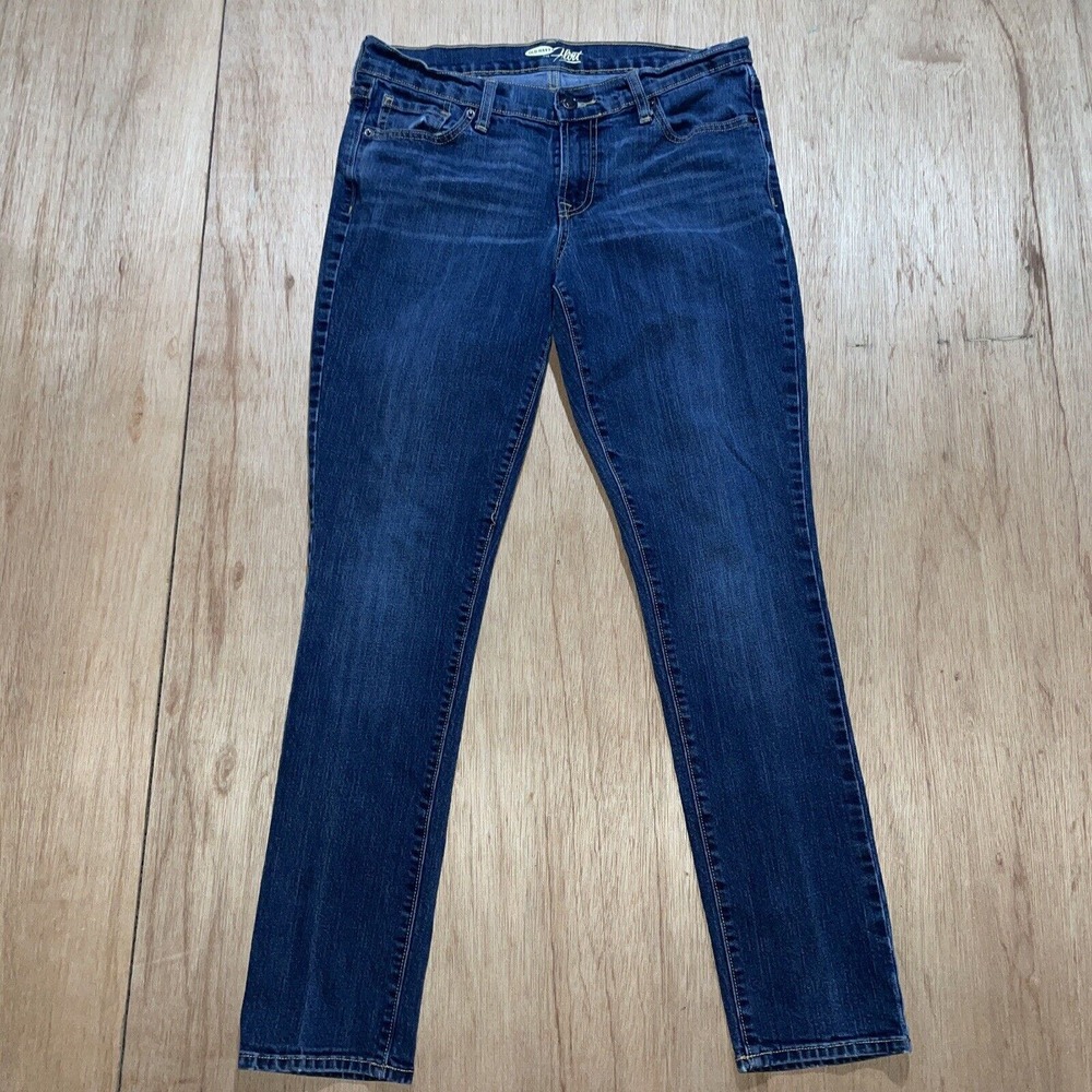 Old Navy Womens Jeans 8 Blue Skinny Pant Denim Mid Rise Medium Wash